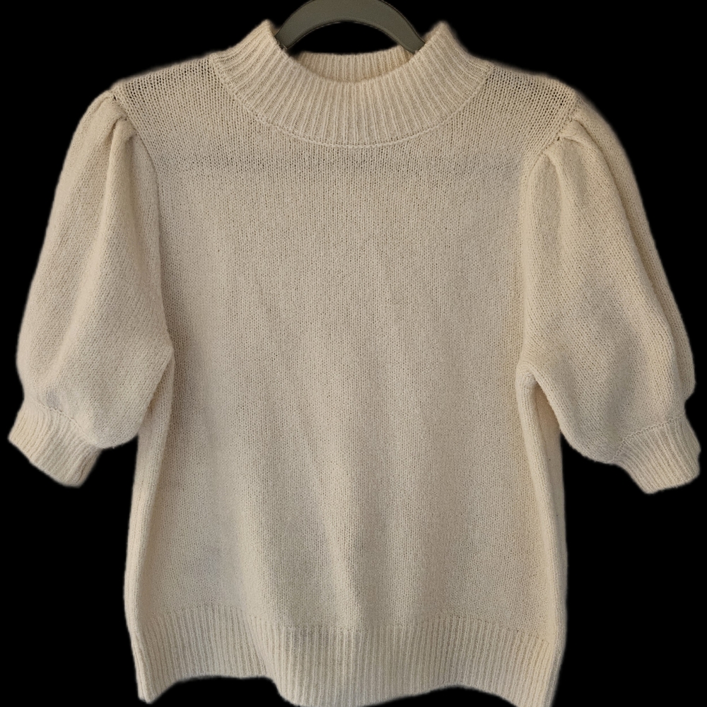 Cream Puff Sleeve Women's Sweater